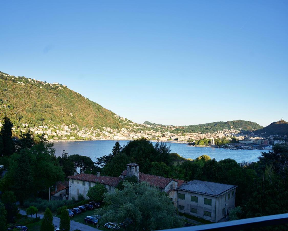 The Blue - Lake / City View Modern Apt Near Villa Olmo Como Exterior foto